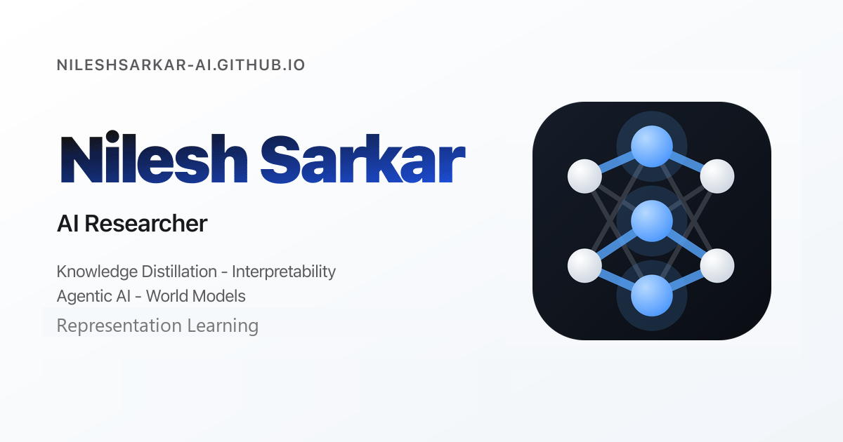 Nilesh Sarkar - AI Researcher & Engineer