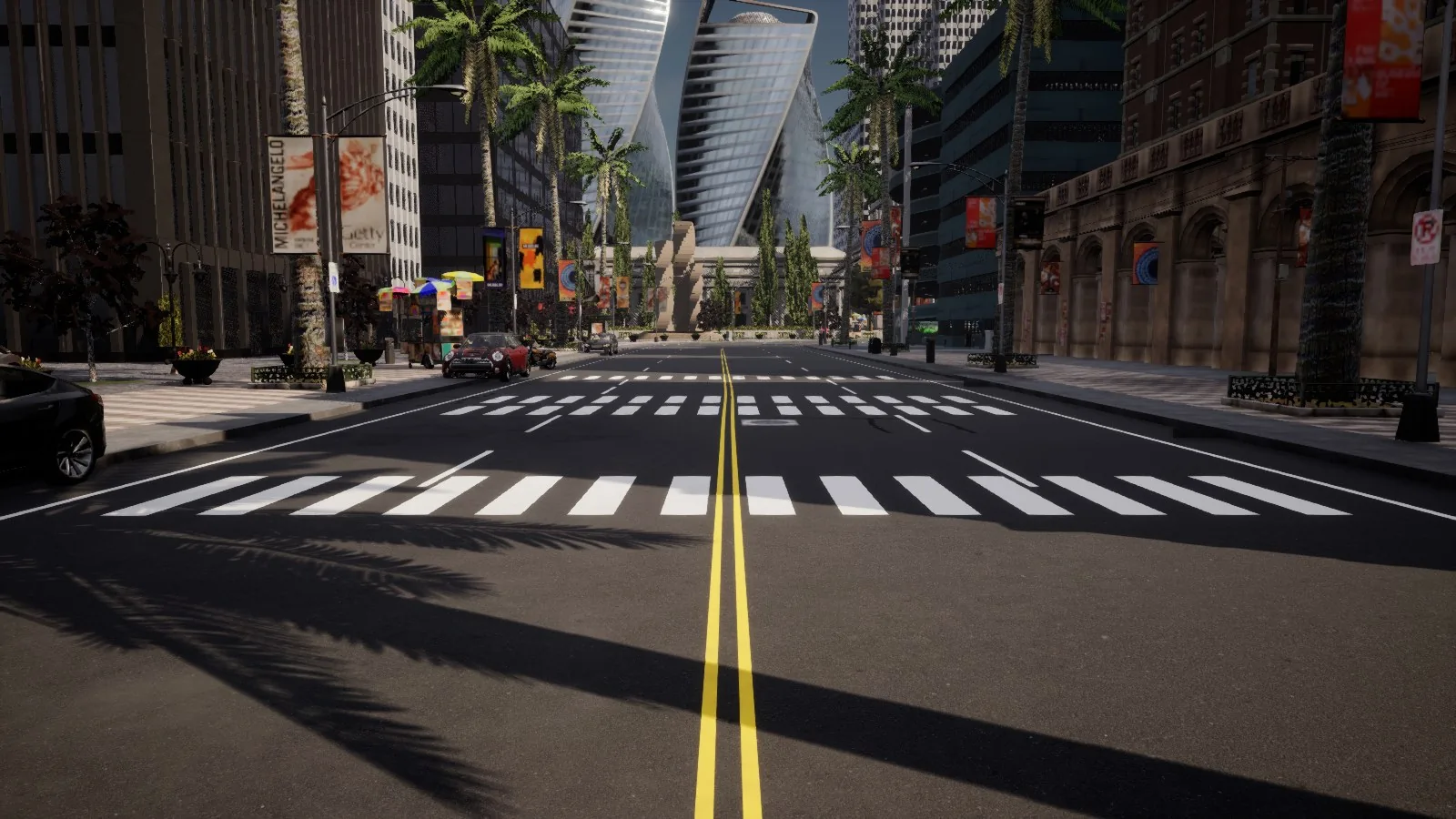 Street-level view of the self-driving environment at Lossfunk